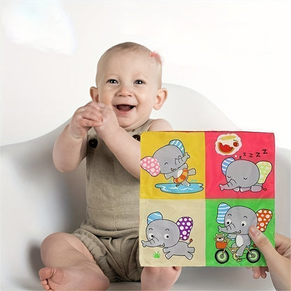 The New Animal-shaped Three-dimensional Tissue Box Baby Can't Tear It. Tissue Box Children's Finger Exercise Pulling Toys, Built-in 3 Pieces Of Ring Paper And 8pcs Gauze, To Meet The Baby's Desire To Tear Behavior