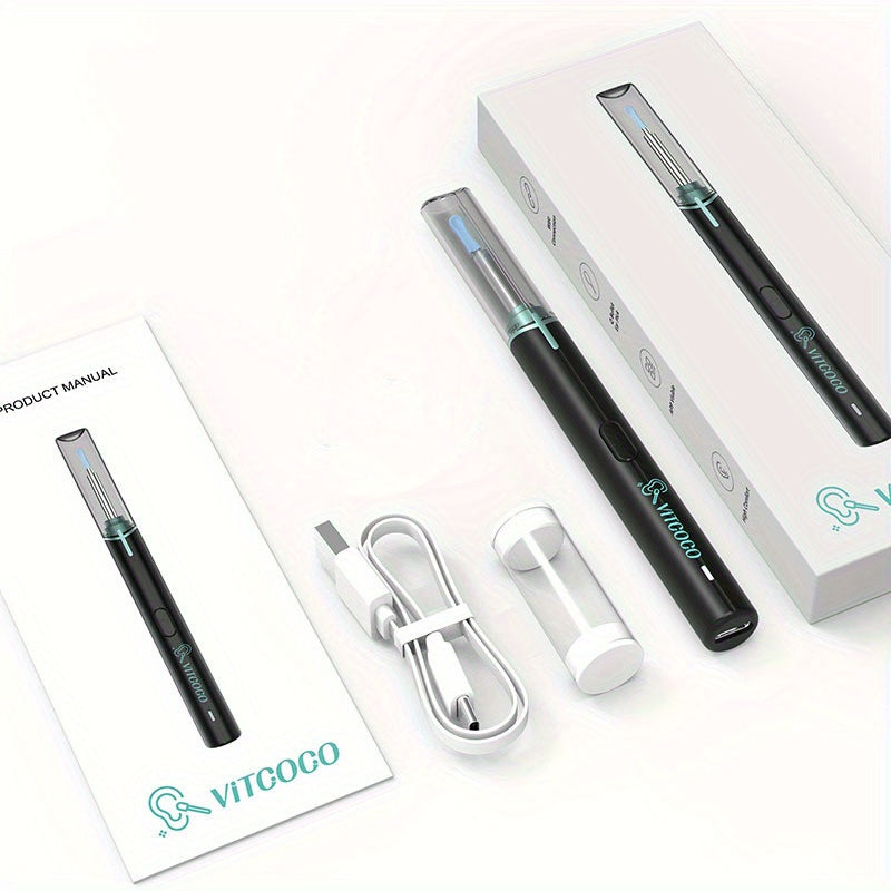 Ultimate Ear Cleaning Kit: 1080P Camera Otoscope, 5-Piece Ear Set, 5 Ear Picks & Compatible with iPhone, iPad & Android Phones