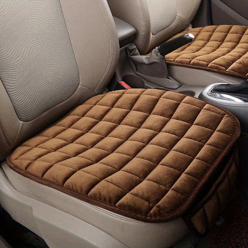 Upgrade Your Car with a Soft Memory Foam Seat Cover - 160g Multiple Color Plaid Design!