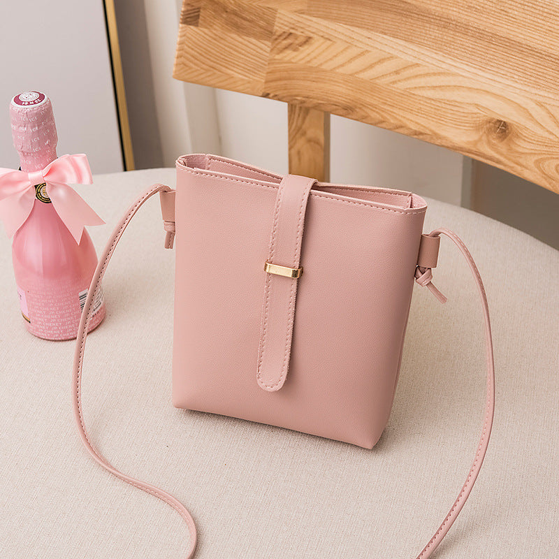 Stylish and Versatile Mini Faux Leather Bucket Bag for Women - Perfect for Phone, Coins, and More!