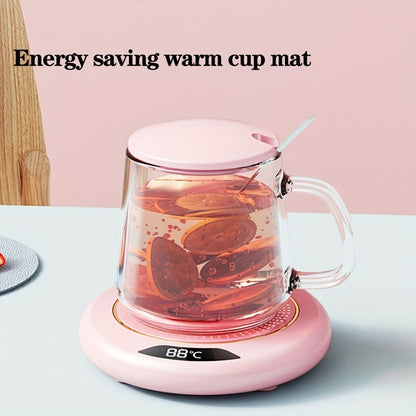 1pc Coffee Cup Heater - Intelligent Thermostat Coaster for Electric Beverage Heaters - Keep Your Hot Coffee, Tea, Espresso, Milk & Candle Wax Hot!