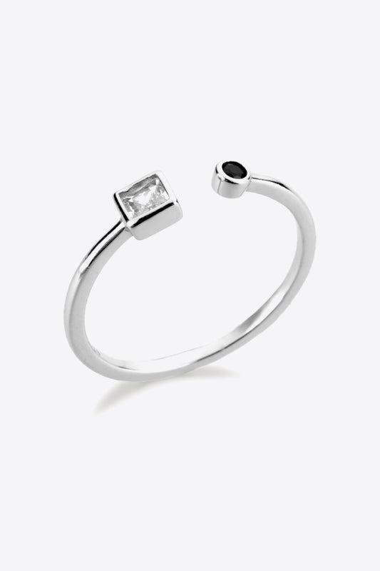 Zircon 925 Sterling Silver Open Ring