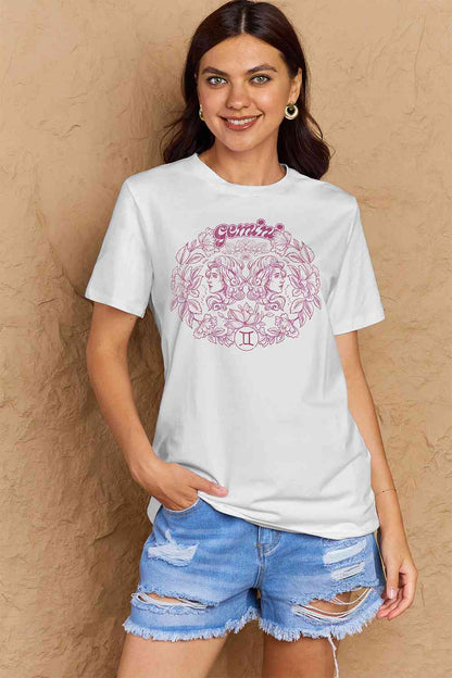 Simply Love GÉMEAUX pleine taille T-shirt graphique