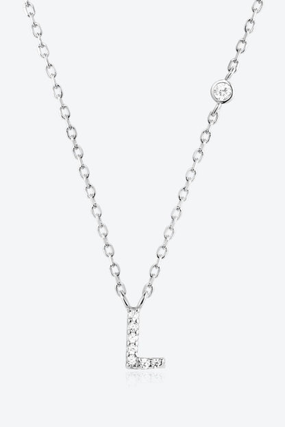 L To P Zircon 925 Sterling Silver Necklace