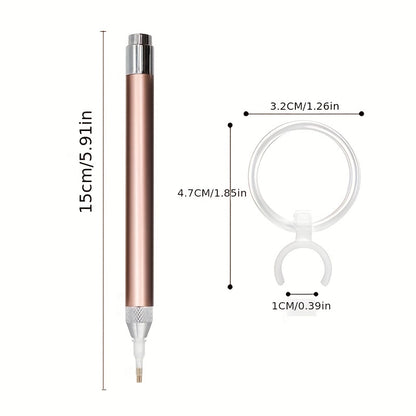 Unlock the Magic of Diamond Painting with this 1pc Luminous Point Diamond Pen and Magnifying Glass!