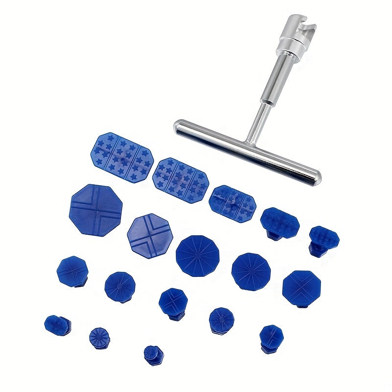 Upgrade Your Car Repair Tool Kit with Our Car Dent Repair Puller & 18pcs Plastic Glue Tabs!