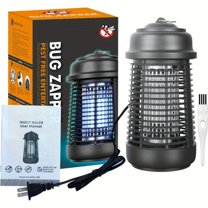 20W Electric Mosquito Zapper - Metal Grid, UV Light Fly Killer - Up To 1000sq. Ft Coverage - Waterproof - For Home, Patio, Garden, Kitchen