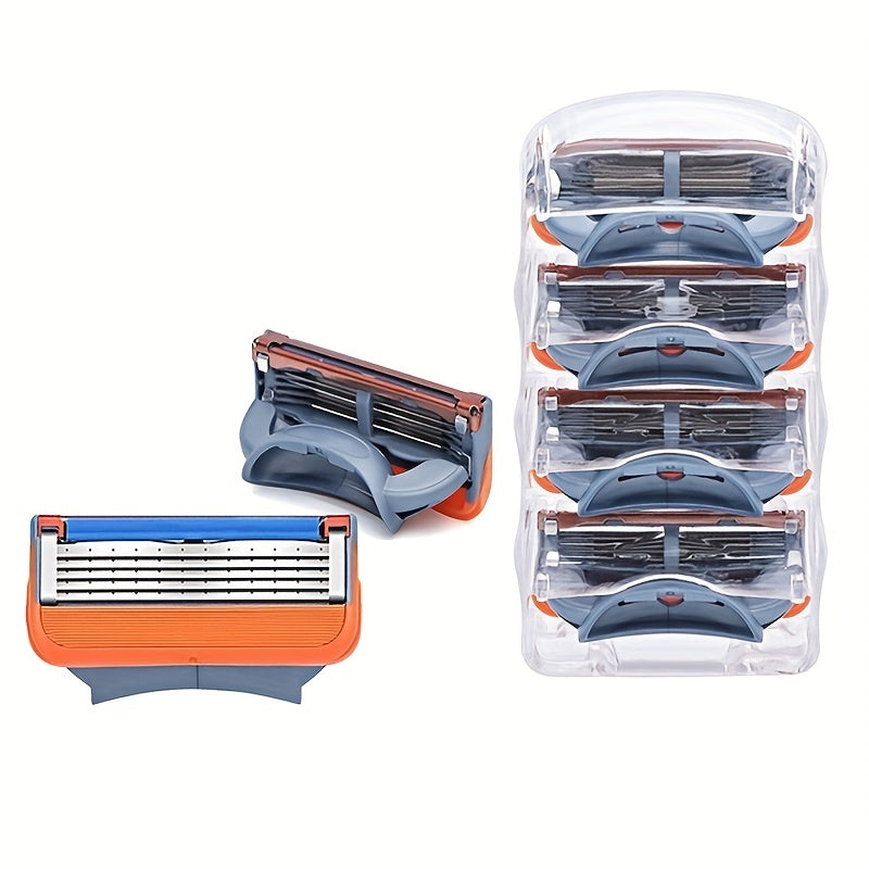 5-Layer Blade Set for Men: Get Smooth, Silky Skin with Our Shaving Razor & Holder for Face, Leg, Arm, Armpit Hair Removal!