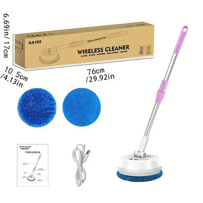 1pc Wireless Electric Mop: The Perfect Gift for Effortless Cleaning of Glass, Ceilings, Doors, and Windows!