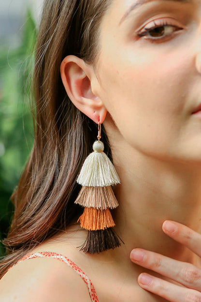 Layered Tassel Earrings