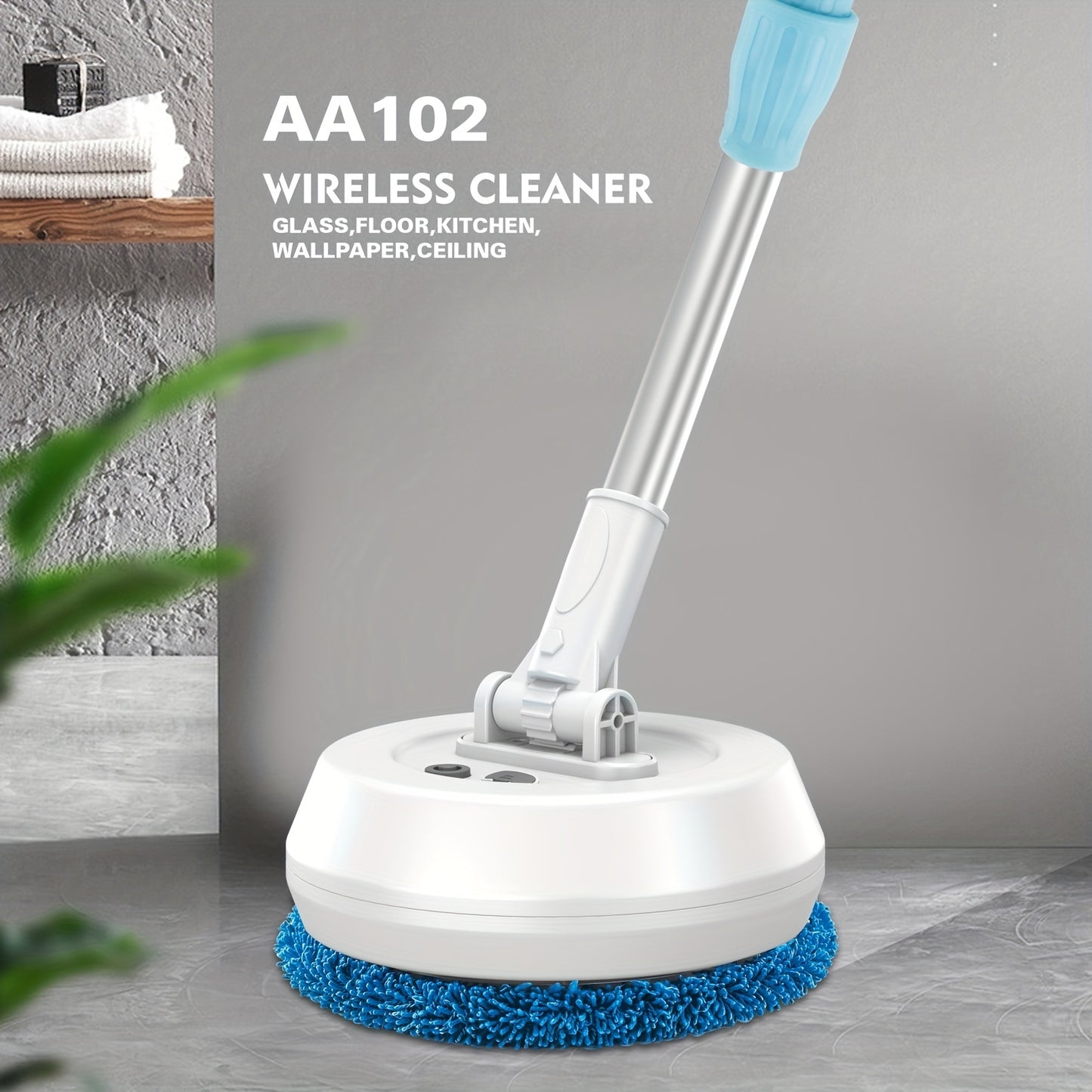 1pc Wireless Electric Mop: The Perfect Gift for Effortless Cleaning of Glass, Ceilings, Doors, and Windows!