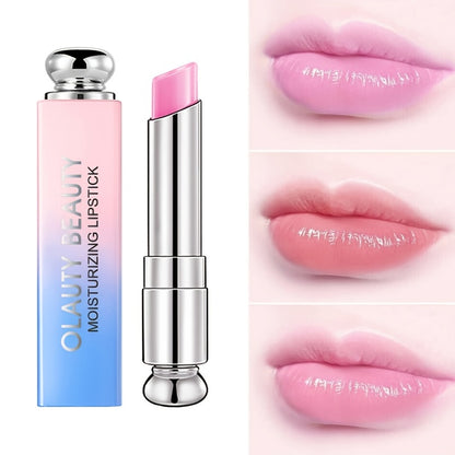 3 pcs Color Changing Lipstick and Lip Balm Set - Moisturizing and Nourishing Jelly Crystal Formula for Healthy and Vibrant Lips