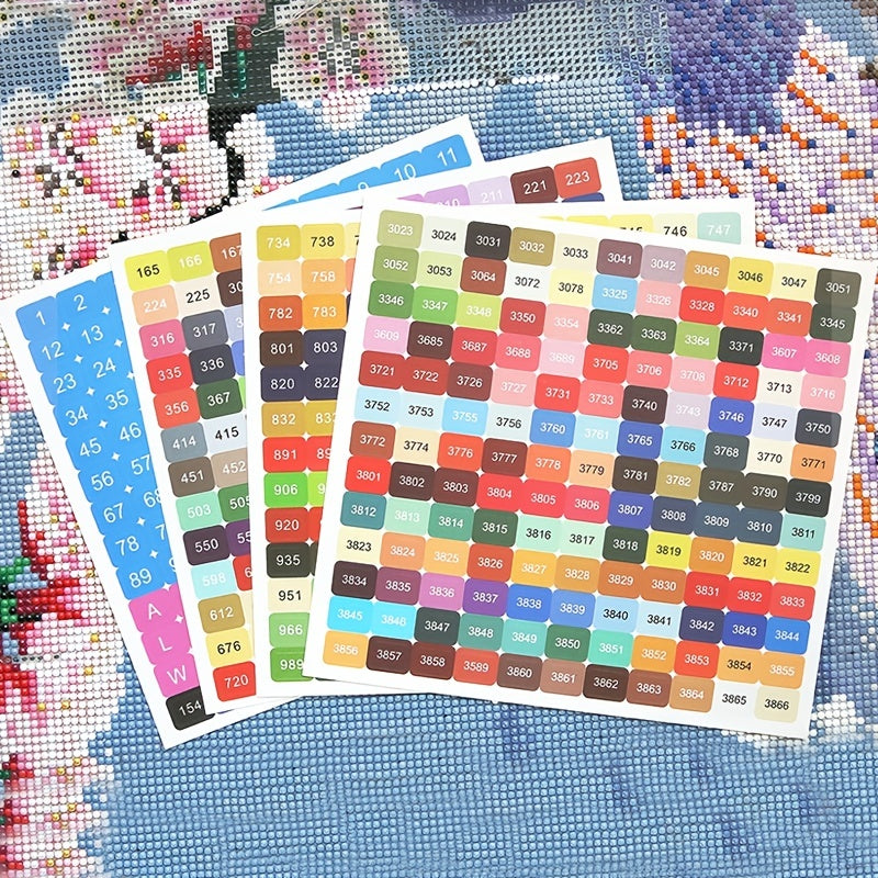 447 Colorful Diamond Painting Sticker Kit - Perfect for Cross Stitch and Mosaic Crafts!