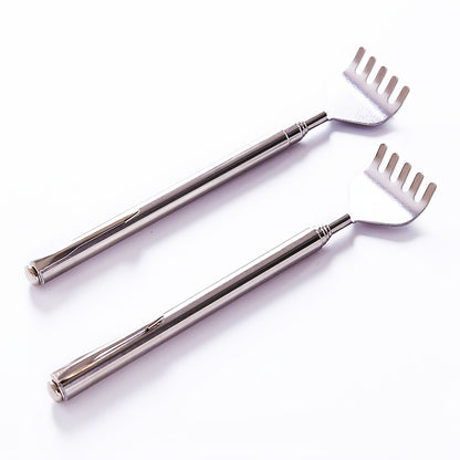 1 Pc Adjustable Back Scratcher - Stainless Steel Telescopic Portable Claw Extender - Perfect for Massage & Tickle Stick!