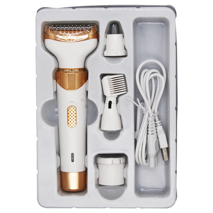 4-In-1 Beauty Shaver Combination Set Women's Multifunctional Shaver ,Wet & Dry Electric Shaver, Cordless