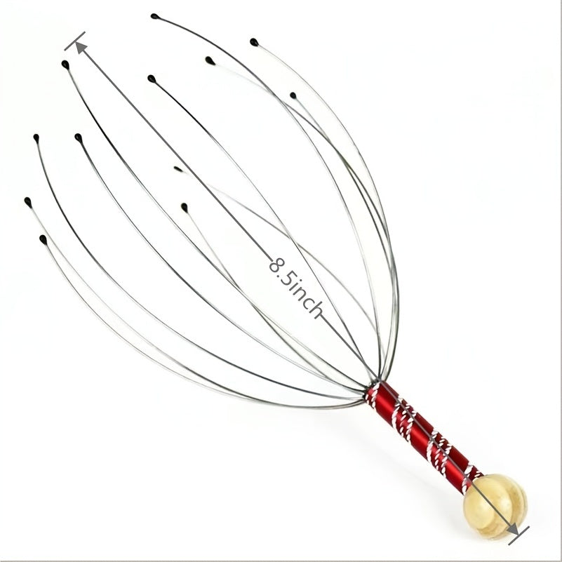 1 pcs Handheld Scalp Massager for Deep Relaxation, Hair Stimulation, and Stress Relief