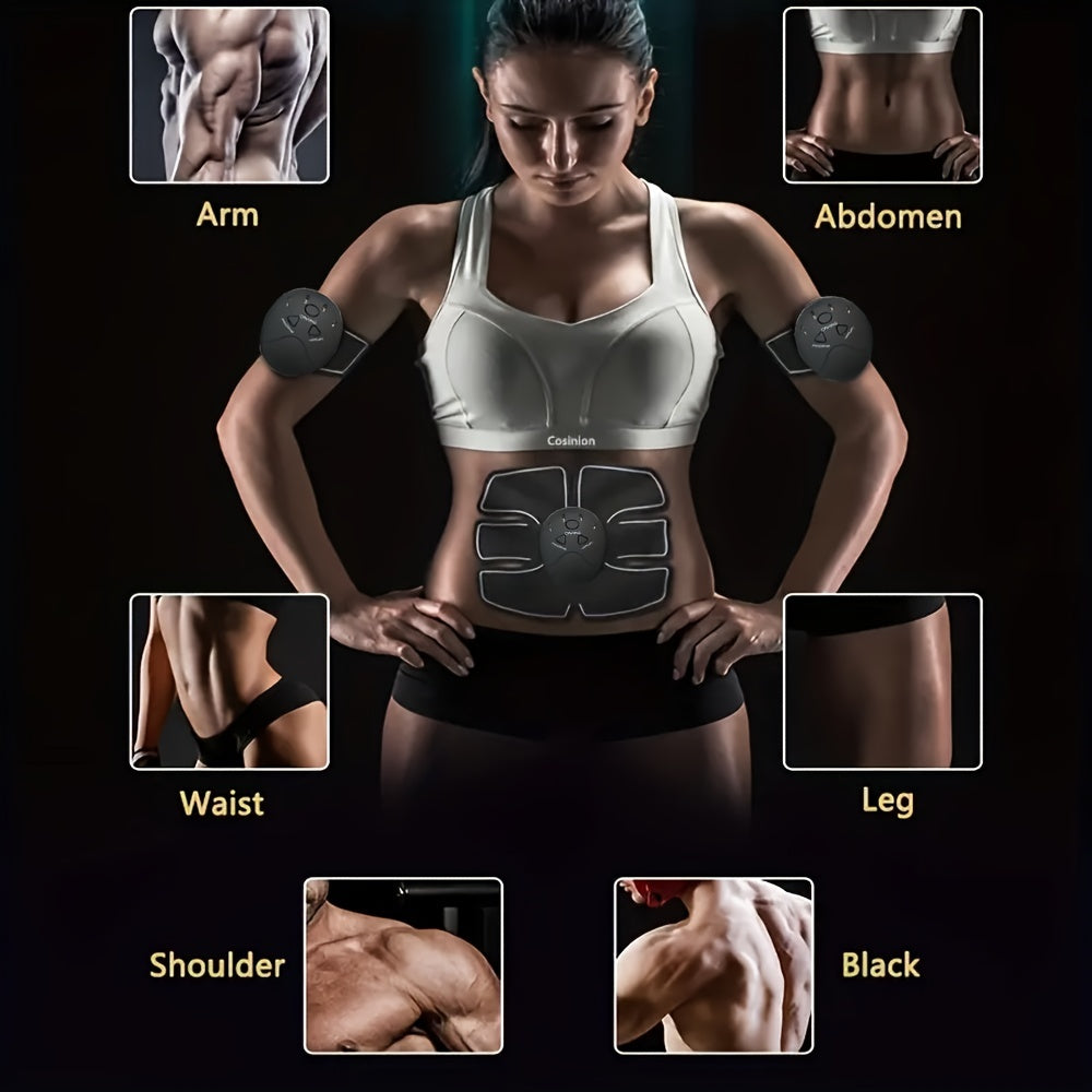 Wireless Muscle Trainer Belt: Tone Your Abs & Hips with EMS Massage Stimulation!