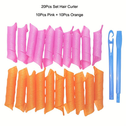 18/20 Pieces Portable Magic Hair Curler Hair Styling Accessories Hair Curlers Hair Styling Tool DIY Hair Rollers