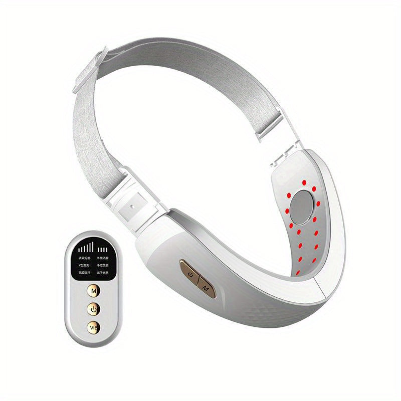 V Face Lifting Belt: LED Photon Therapy & Vibration Device - Get a Slimmer, More Youthful Look Instantly!