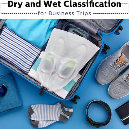 12pcs Travel Shoe Bags: Keep Your Shoes Dust & Water-Resistant While On-the-Go!