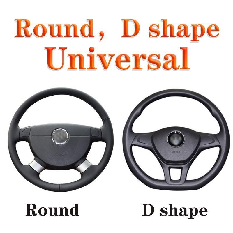 Upgrade Your Car's Interior with a Luxurious Soft Leather Steering Wheel Cover!