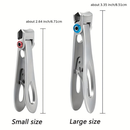 1 pc Sturdy Stainless Steel Nail Clippers for Thick and Hard Nails - Wide-Opening Jaws for Easy Cutting