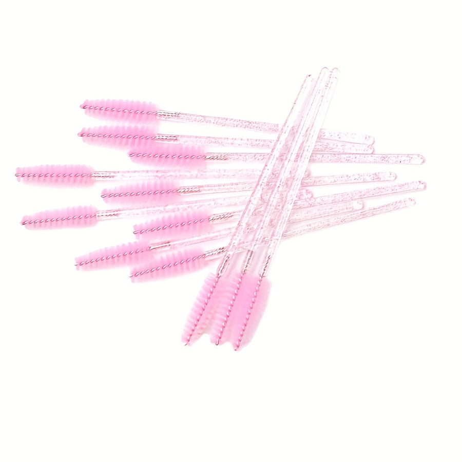 40 Pcs Colorful Crystal Mascara Wands - Perfect for Eyelash Extensions, Eyebrow & Makeup Tools!