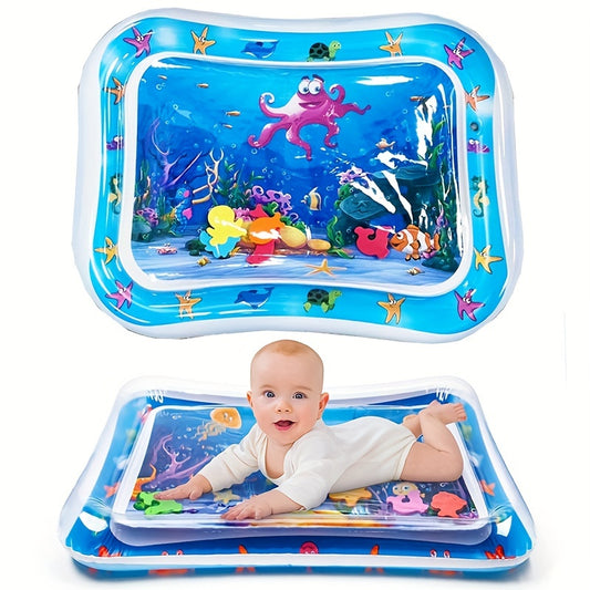 1pc Inflatable Tummy Time Premium Water Mat: The Perfect Fun Time Play Activity Center for Infants & Toddlers' Stimulation Growth!