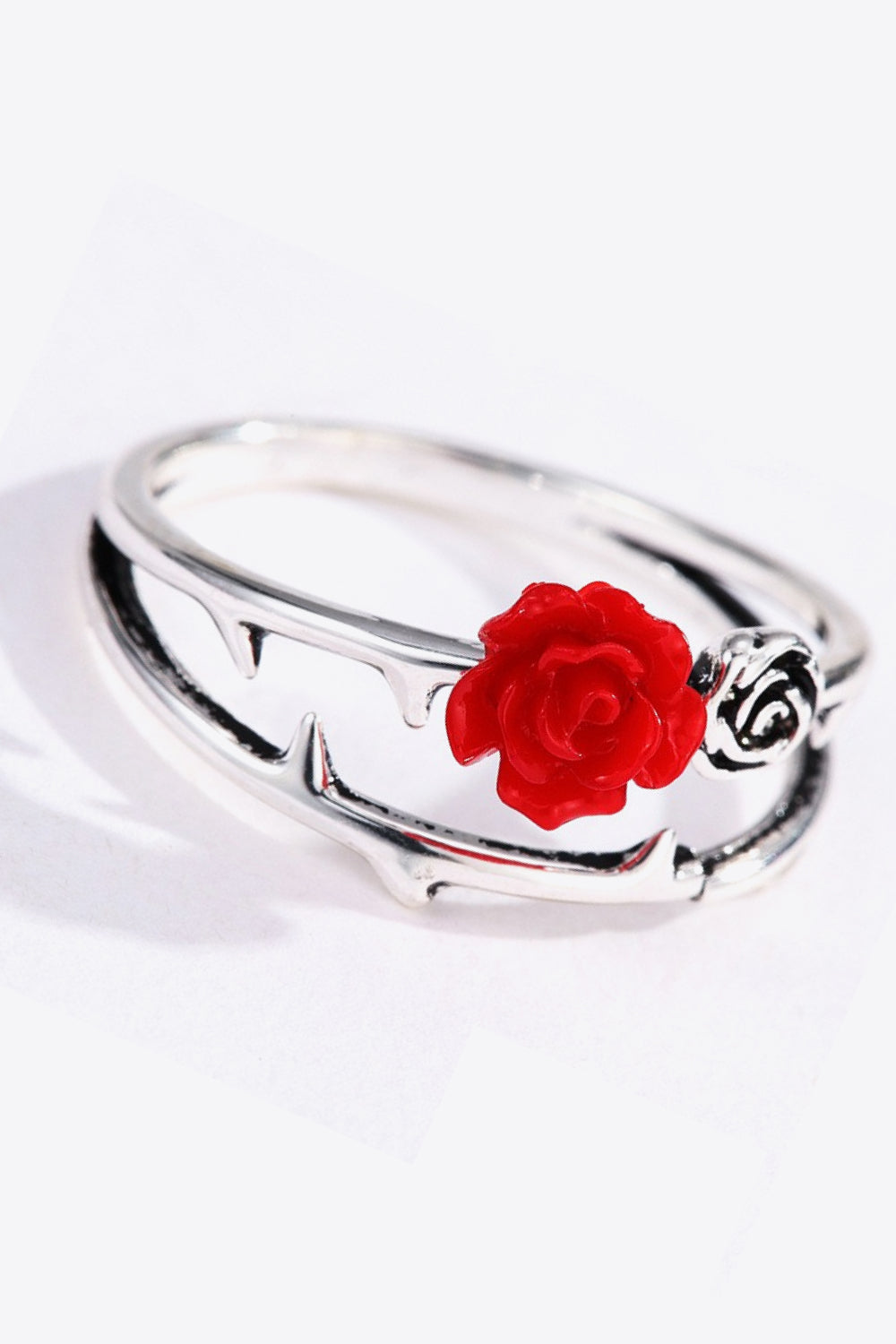 Bague en alliage de zinc rose