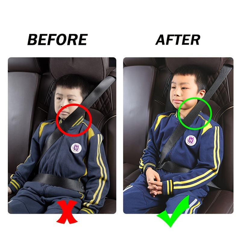 1pc Universal Car Seat Belt Adjuster - Comfortably Secure Your Seat Belt for Adults & Kids!