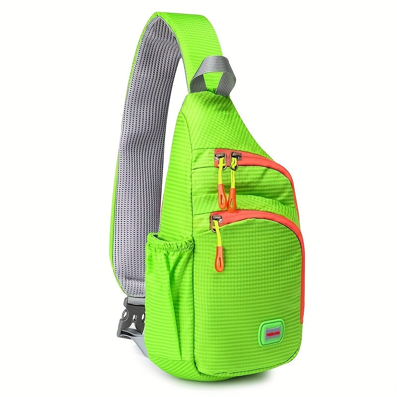 Trendy Waterproof Nylon Fanny Pack - The Perfect Sling Bag For Outdoor Adventures!