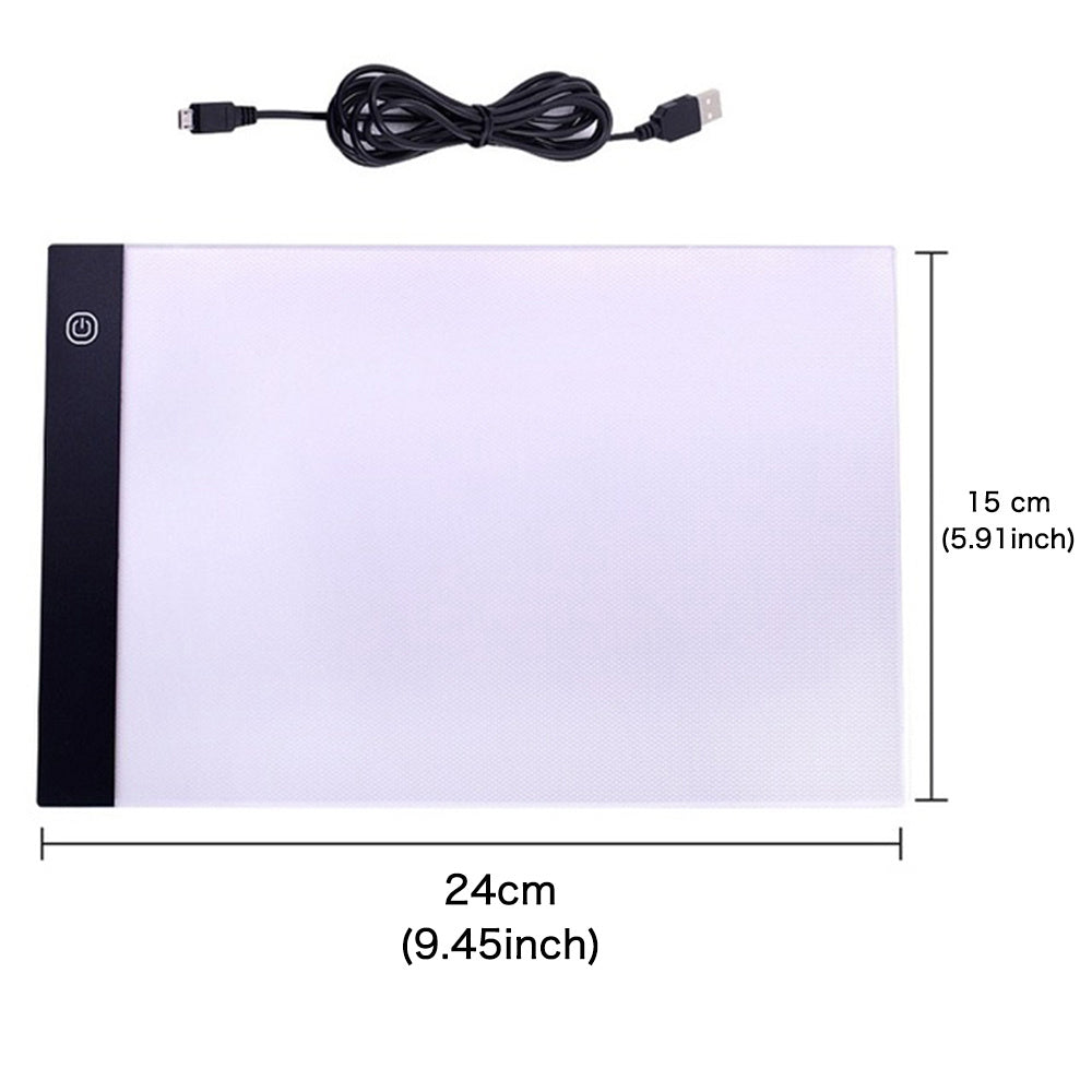 Tableau de copie de dessin LED de taille A5 : jouet pour enfants à dessiner, bloc lumineux à intensité variable à 3 niveaux pour l'apprentissage éducatif et le plaisir ! 