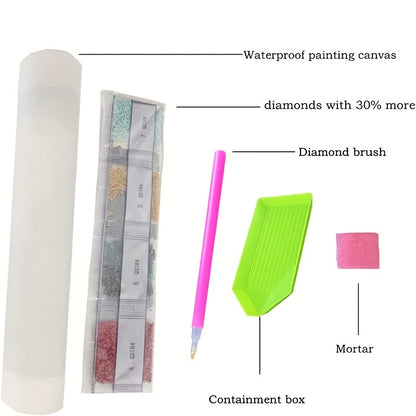 5D Artificial  Diamond Painting Kits Adult Halloween Artificial Diamond Art Horror Painting DIY Full Round Drill Home Wall Decor And Holiday Gifts For Adults Kids (11.8*15.7) Inch