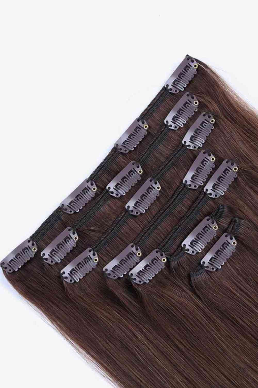 18" 120g Clip-In Hair Extensions Indian Human Hair