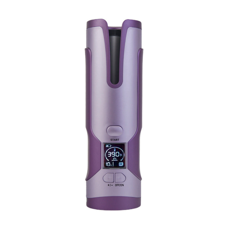 Wireless Automatic Hair Curler with LCD Screen - Ceramic Heating Wave Curling Tongs for Salon-Quality Styling at Home!