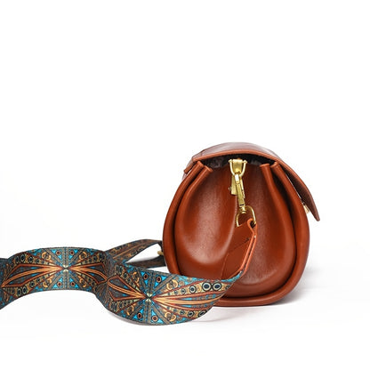 Vintage Style Shoulder Bag, Simple Flap Purse With Removable Strap, Women's Crossbody Bag (7.4*4.7*4.7) Inch