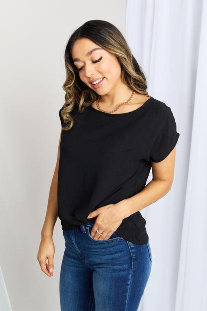 Gilli Full Size Round Neck Tee Shirt