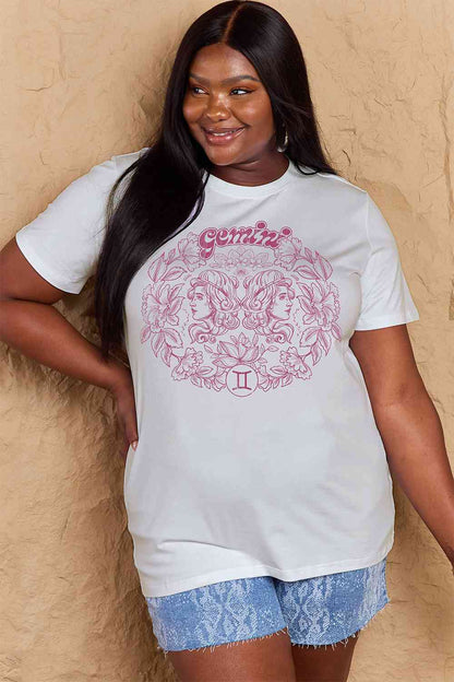 Simply Love GÉMEAUX pleine taille T-shirt graphique