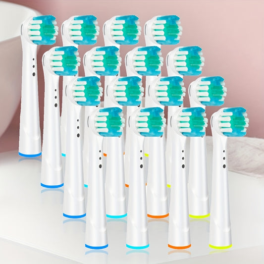 Têtes de rechange pour brosse à dents électrique, 16 pièces, compatibles oral-b, recharge professionnelle de précision propre pour 7000/Pro 1000/9600/5000/3000/8000 