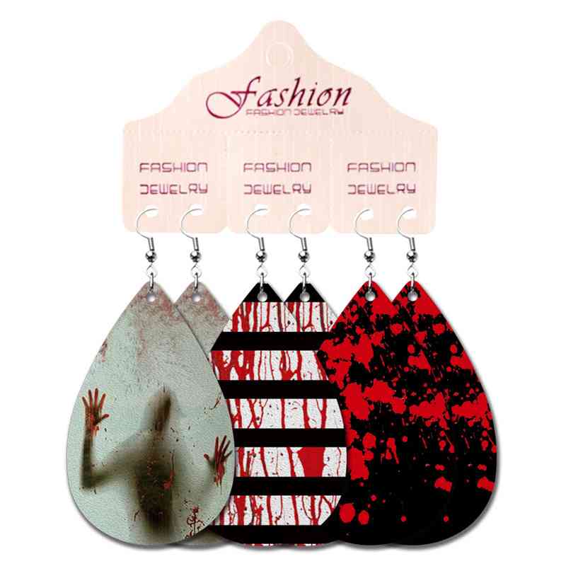 Boucles d'oreilles pendantes en forme de larme