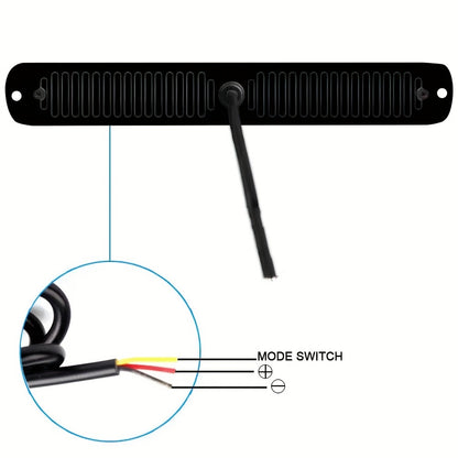 Lumières stroboscopiques pour camions, 2 pièces, 24 LED ambre blanc, lumière d'avertissement de danger de Construction pour véhicules de pompiers-12V/24V 