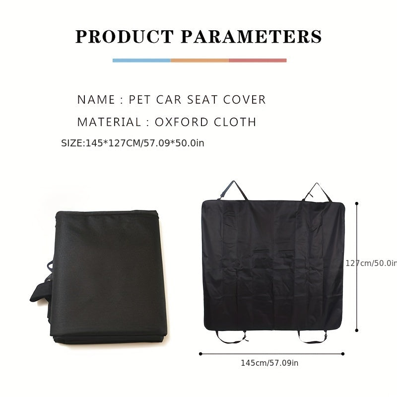 1pc Dog Car Seat Cover: Keep Your Pet Safe & Comfortable on the Road!