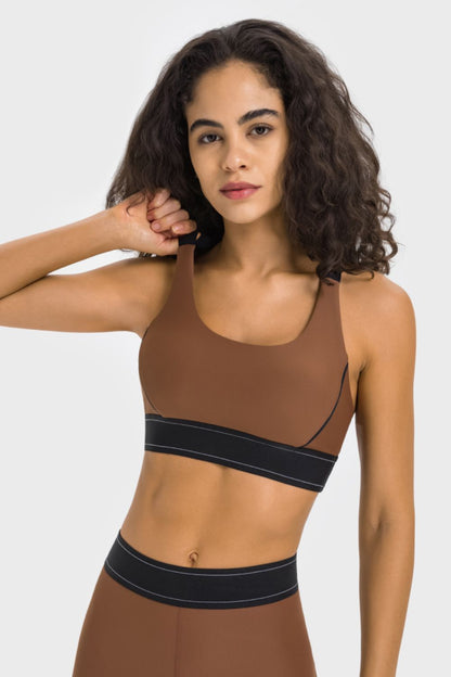 Contrast Sports Bra