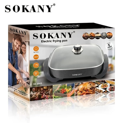 Marmite et poêle électriques SOKANY 1500 W – Cuisine multifonctionnelle tout-en-un pour chaque repas ! 