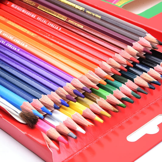 36pc Professional Watercolor Pencils Set - Perfect for Adult & Teen Coloring, Blending & Layering!