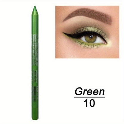 1pcs Long-lasting Waterproof Not Blooming Eyeliner 14 Color Eyeliner Eye Shadow Pen Cosmetics Makeup Tools