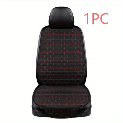 Upgrade Your Car Seat with a Luxurious Flax Linen Car Seat Cover - Universal Size!