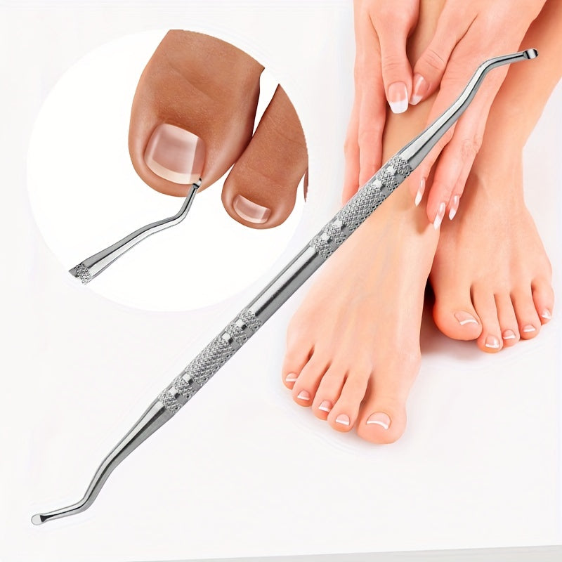 3pcs Professional Stainless Steel Ingrown Toenail Tool Kit - Includes File and Lifters for Pain-Free Nail Treatment and Pedicure