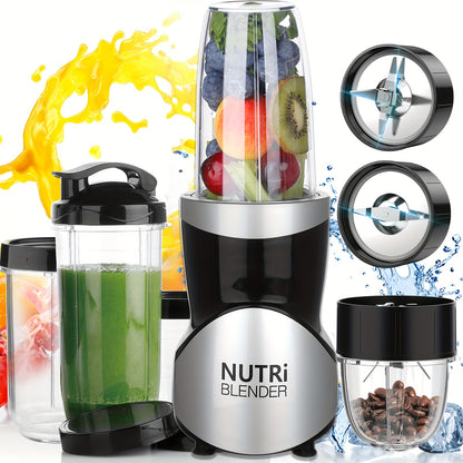 12-Piece Bullet Blender Set: 350W Pulse Technology, 2 Blades, 2 Cups, 2 Mugs, 1 Go Bottle & More - BPA Free, Pulse Technology, Smoothie & Ice Crusher Maker