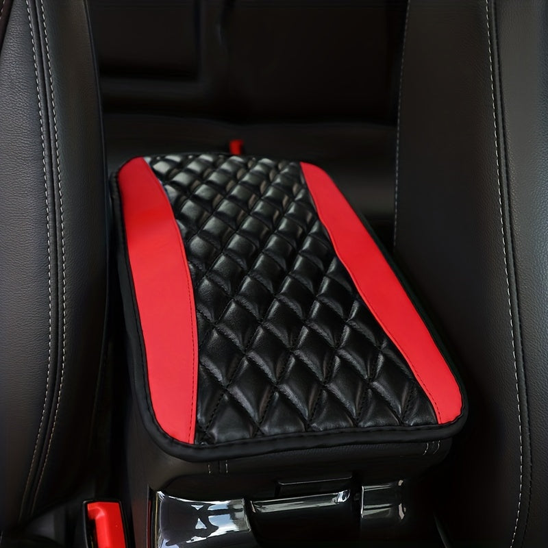 Upgrade Your Car Interior with this 1pc Sponge and PU Leather Armrest Pad Cover!